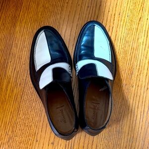 Elegant Black and White Women's Loafers